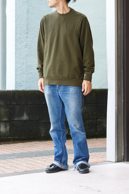 WONDER ROOM WWH-002 "WHALE" Crewneck Sweat - Olive