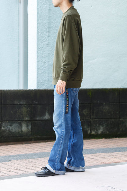 WONDER ROOM WWH-002 "WHALE" Crewneck Sweat - Olive