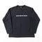 MOUT RECON TAILOR / MT1810 BLUR LOGO LONG SLEEVE T-SHIRT - Black