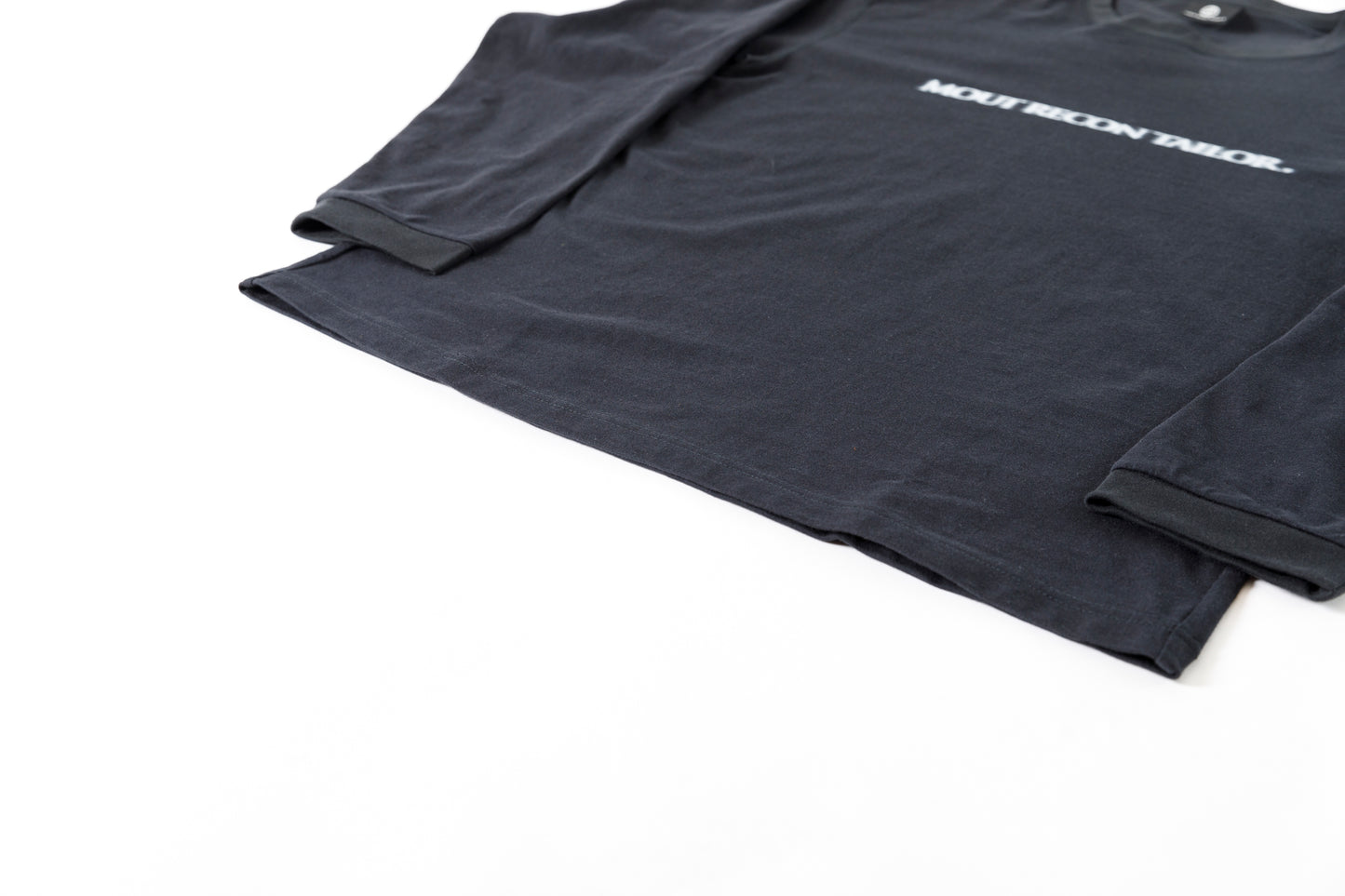 MOUT RECON TAILOR / MT1810 BLUR LOGO LONG SLEEVE T-SHIRT - Black