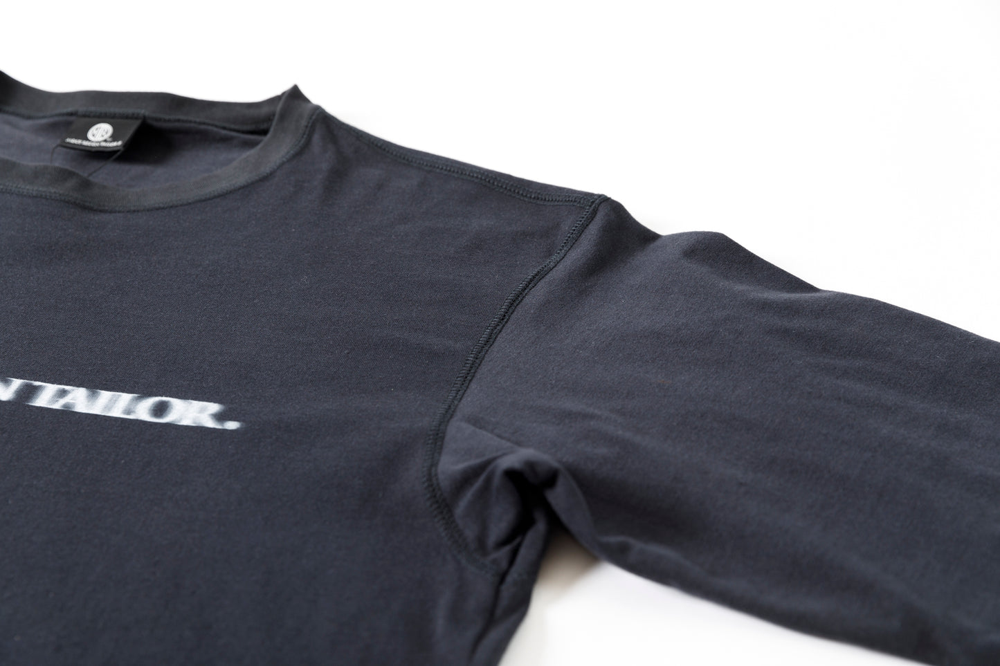 MOUT RECON TAILOR / MT1810 BLUR LOGO LONG SLEEVE T-SHIRT - Black