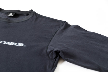 MOUT RECON TAILOR / MT1810 BLUR LOGO LONG SLEEVE T-SHIRT - Black