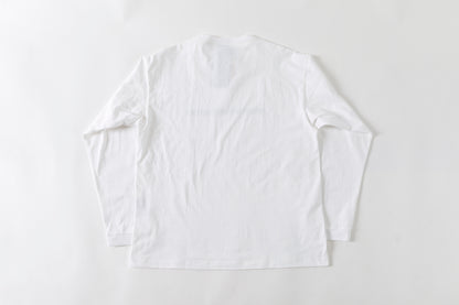 MOUT RECON TAILOR / MT1810 BLUR LOGO LONG SLEEVE T-SHIRT - White