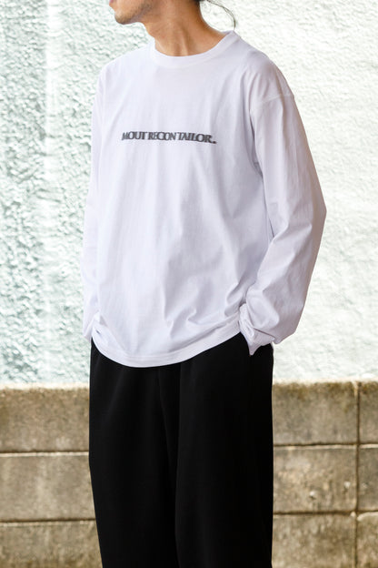 MOUT RECON TAILOR / MT1810 BLUR LOGO LONG SLEEVE T-SHIRT - White