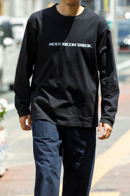 MOUT RECON TAILOR / MT1810 BLUR LOGO LONG SLEEVE T-SHIRT - Black