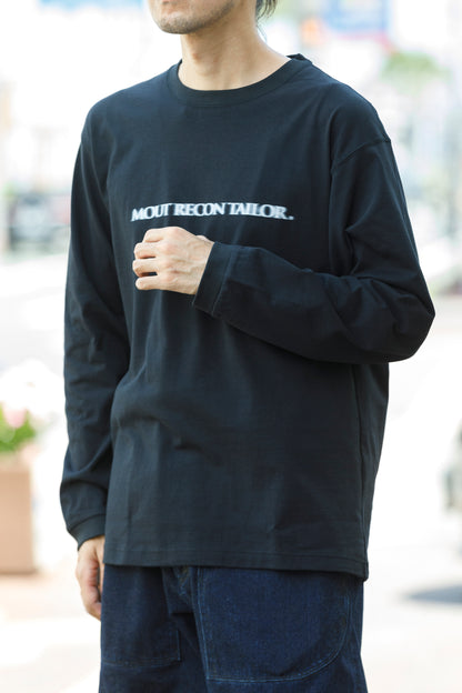 MOUT RECON TAILOR / MT1810 BLUR LOGO LONG SLEEVE T-SHIRT - Black