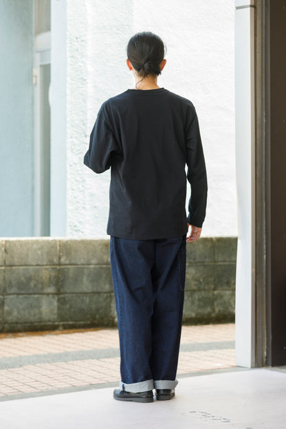 MOUT RECON TAILOR / MT1810 BLUR LOGO LONG SLEEVE T-SHIRT - Black