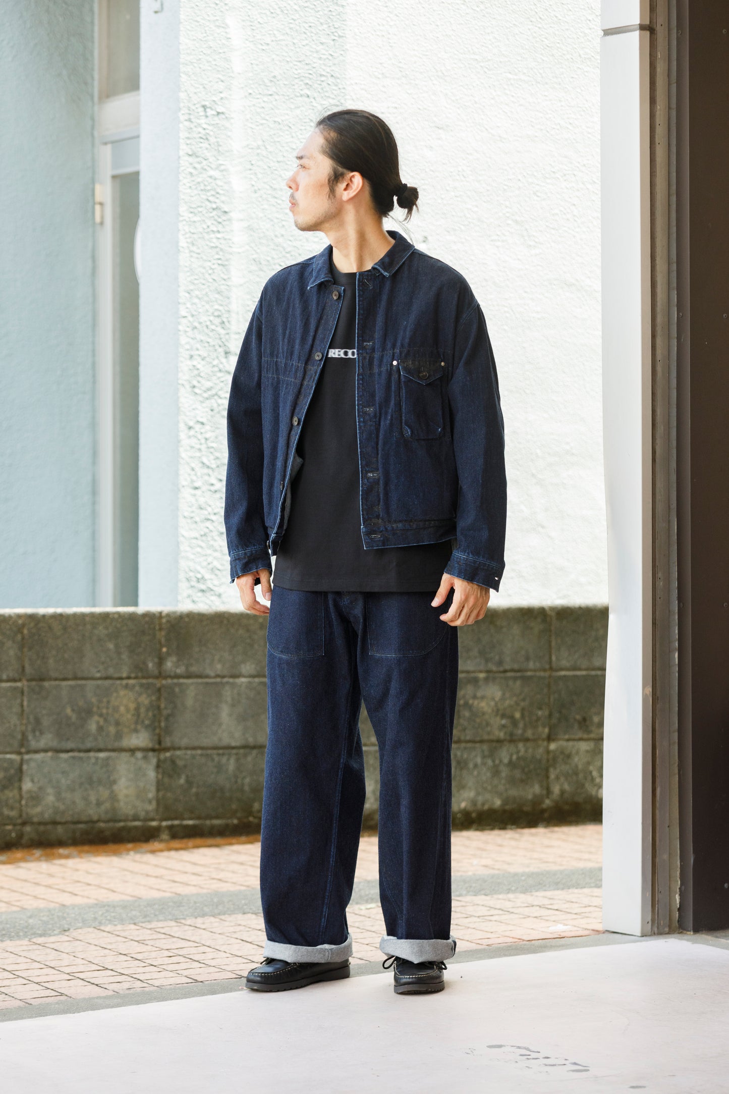 MOUT RECON TAILOR / MT1810 BLUR LOGO LONG SLEEVE T-SHIRT - Black