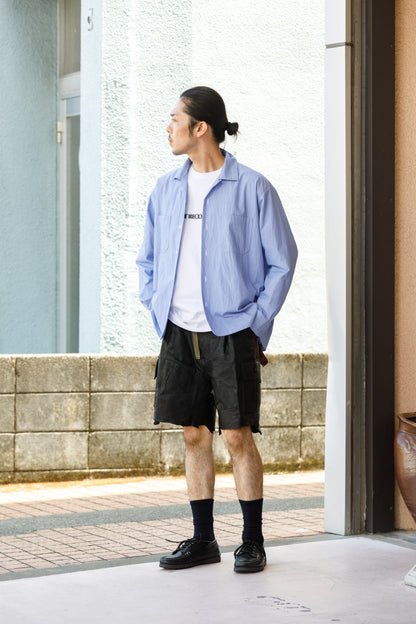 MOUT RECON TAILOR / MT1810 BLUR LOGO LONG SLEEVE T-SHIRT - White
