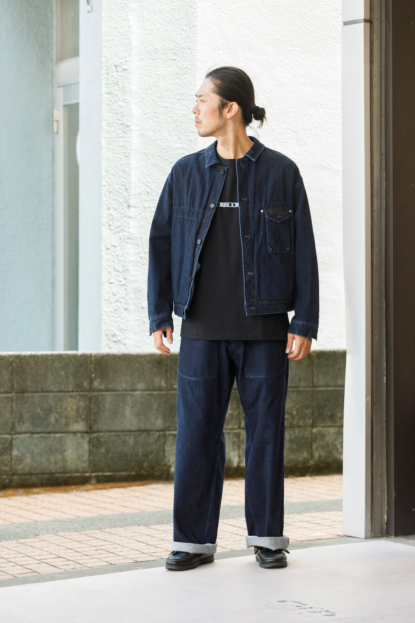 MOUT RECON TAILOR / MT1810 BLUR LOGO LONG SLEEVE T-SHIRT - Black