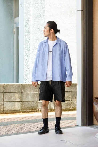 MOUT RECON TAILOR / MT1810 BLUR LOGO LONG SLEEVE T-SHIRT - White