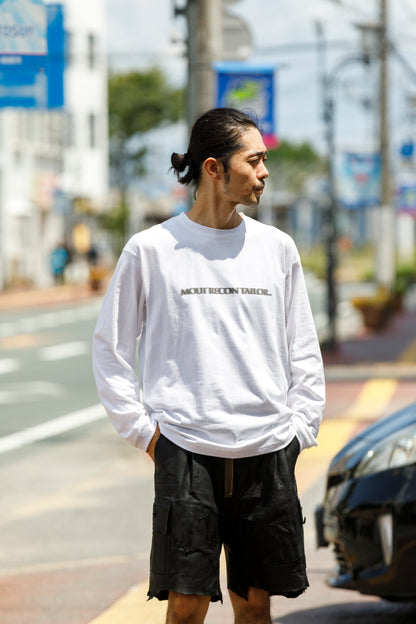 MOUT RECON TAILOR / MT1810 BLUR LOGO LONG SLEEVE T-SHIRT - White