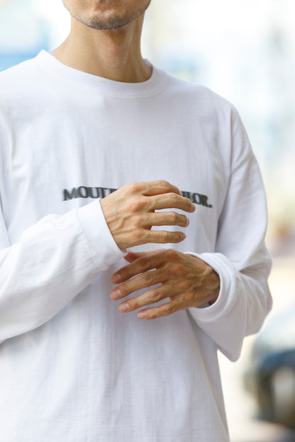 MOUT RECON TAILOR / MT1810 BLUR LOGO LONG SLEEVE T-SHIRT - White