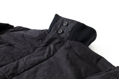 山内 25222-co / シールドコットン・ヘビークロス中綿入りブルゾン - Black