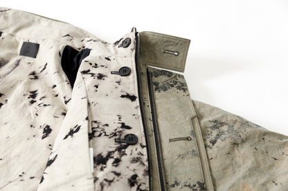 山内 25221 / 3wayシールドコットン・ジップジャケット - khaki × arimatsu black