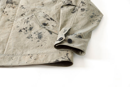 山内 25221 / 3wayシールドコットン・ジップジャケット - khaki × arimatsu black