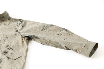 山内 25221 / 3wayシールドコットン・ジップジャケット - khaki × arimatsu black