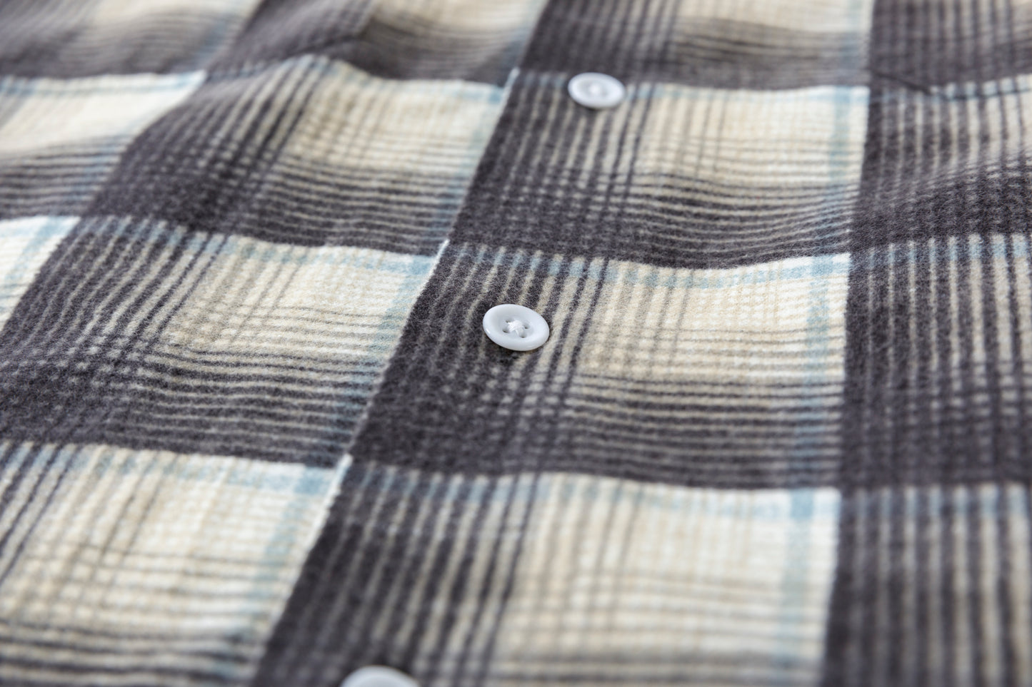 MOJITO / ABSHINTH SHIRT_cotton flannel plaid - Gray