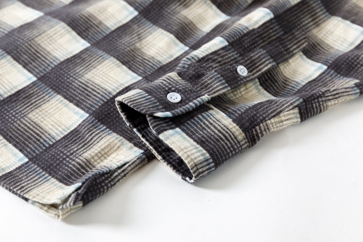 MOJITO / ABSHINTH SHIRT_cotton flannel plaid - Gray