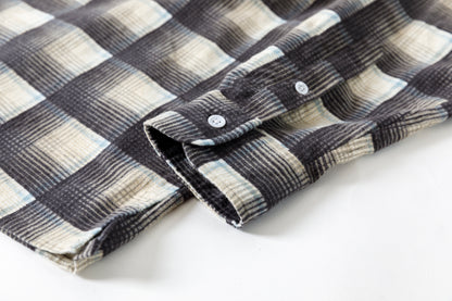 MOJITO / ABSHINTH SHIRT_cotton flannel plaid - Gray