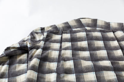 MOJITO / ABSHINTH SHIRT_cotton flannel plaid - Gray