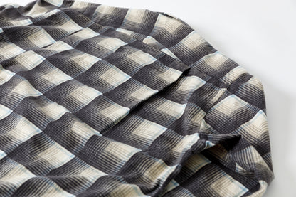 MOJITO / ABSHINTH SHIRT_cotton flannel plaid - Gray