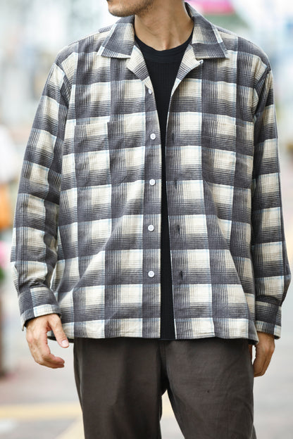 MOJITO / ABSHINTH SHIRT_cotton flannel plaid - Gray