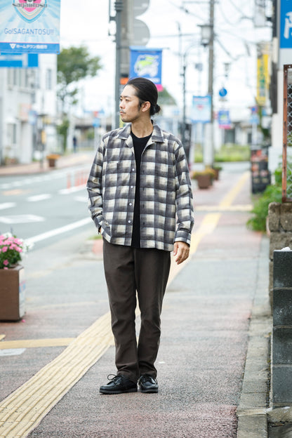 MOJITO / ABSHINTH SHIRT_cotton flannel plaid - Gray