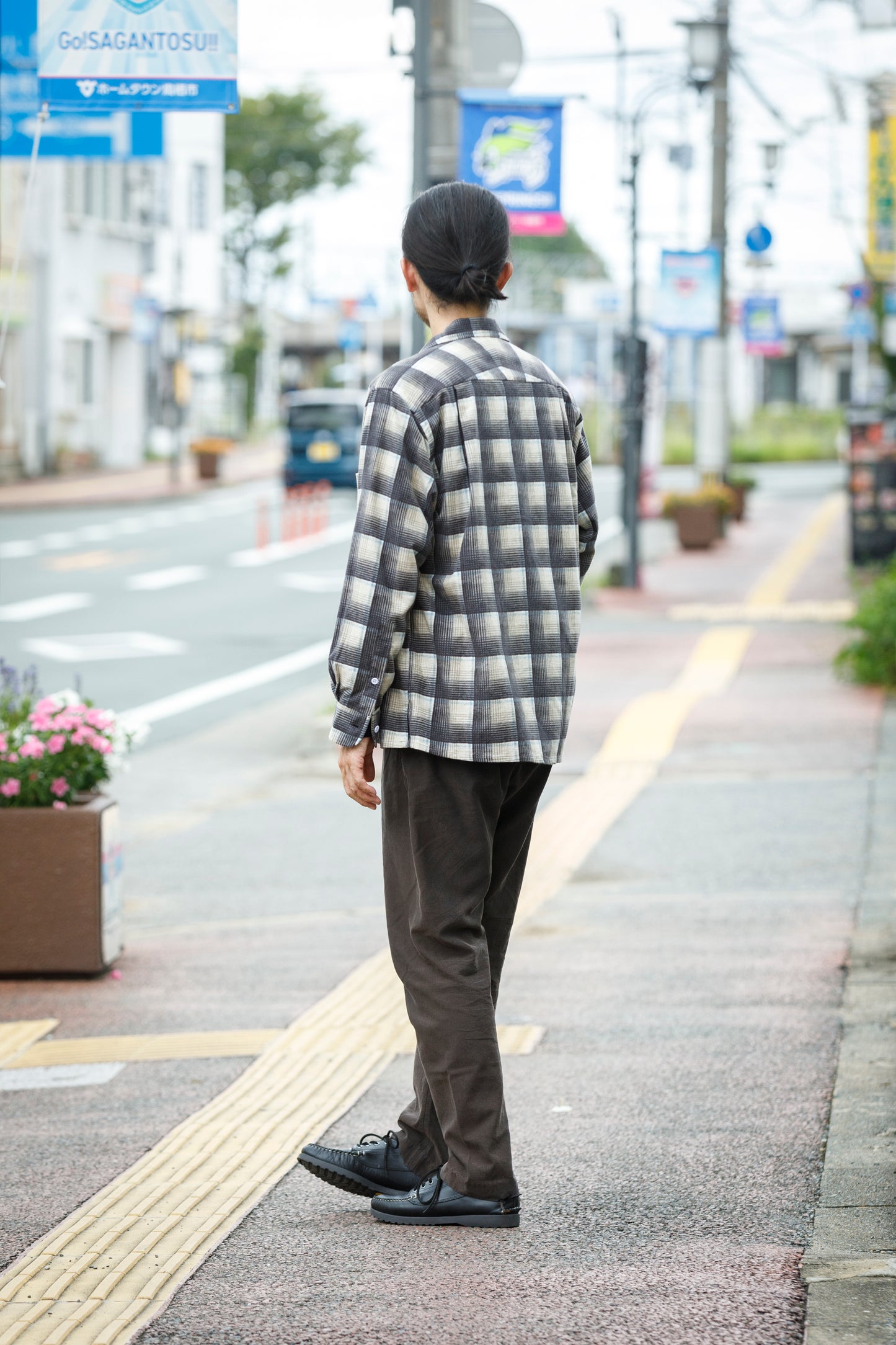 MOJITO / ABSHINTH SHIRT_cotton flannel plaid - Gray
