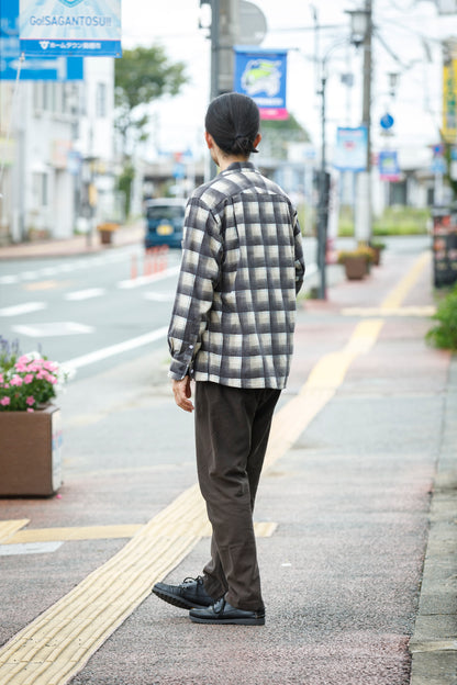 MOJITO / ABSHINTH SHIRT_cotton flannel plaid - Gray
