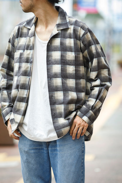 MOJITO / ABSHINTH SHIRT_cotton flannel plaid - Gray