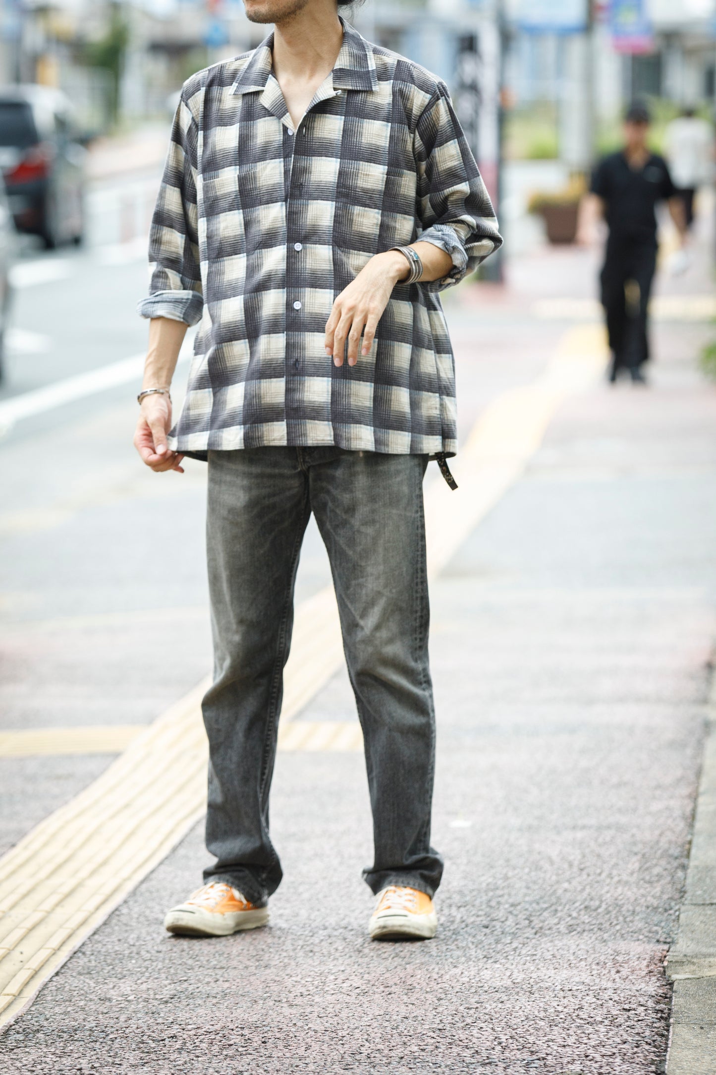 MOJITO / ABSHINTH SHIRT_cotton flannel plaid - Gray