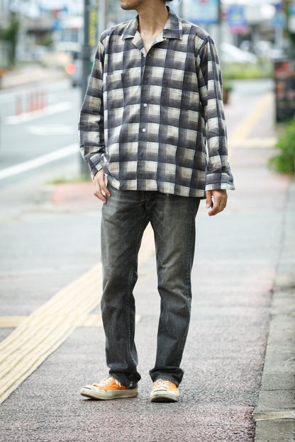 MOJITO / ABSHINTH SHIRT_cotton flannel plaid - Gray