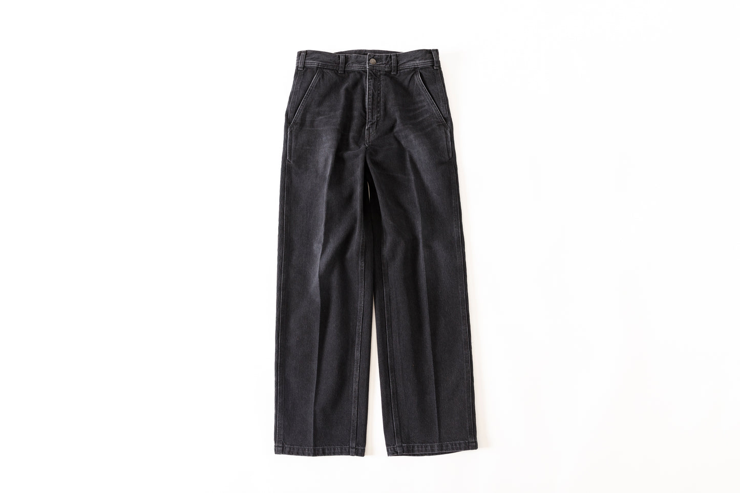 SARTO / EMBROIDERY DENIM PANTS - WASHED BLACK