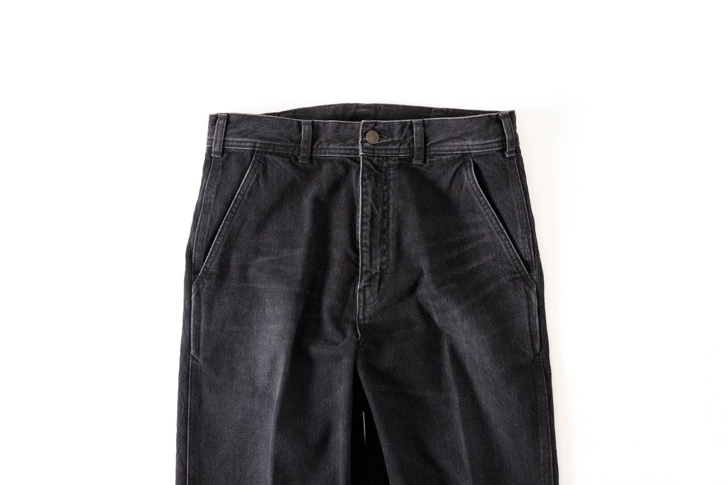 SARTO / EMBROIDERY DENIM PANTS - WASHED BLACK