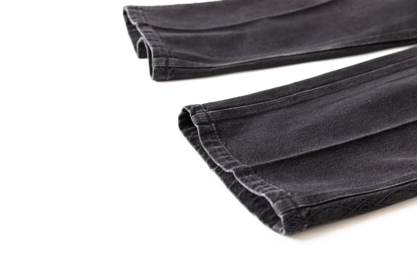 SARTO / EMBROIDERY DENIM PANTS - WASHED BLACK