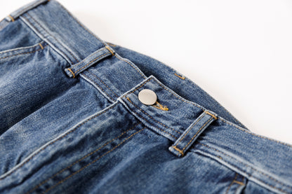 SARTO / EMBROIDERY DENIM PANTS - WASHED INDIGO