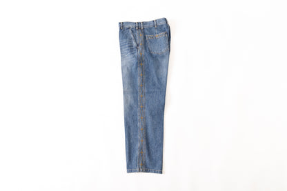 SARTO / EMBROIDERY DENIM PANTS - WASHED INDIGO