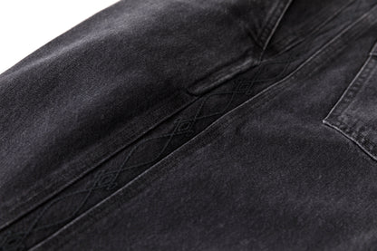 SARTO / 252-20003 EMBROIDERY DENIM PANTS - WASHED BLACK