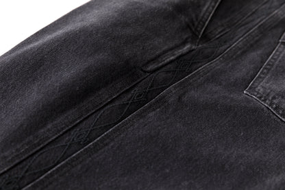 SARTO / EMBROIDERY DENIM PANTS - WASHED BLACK
