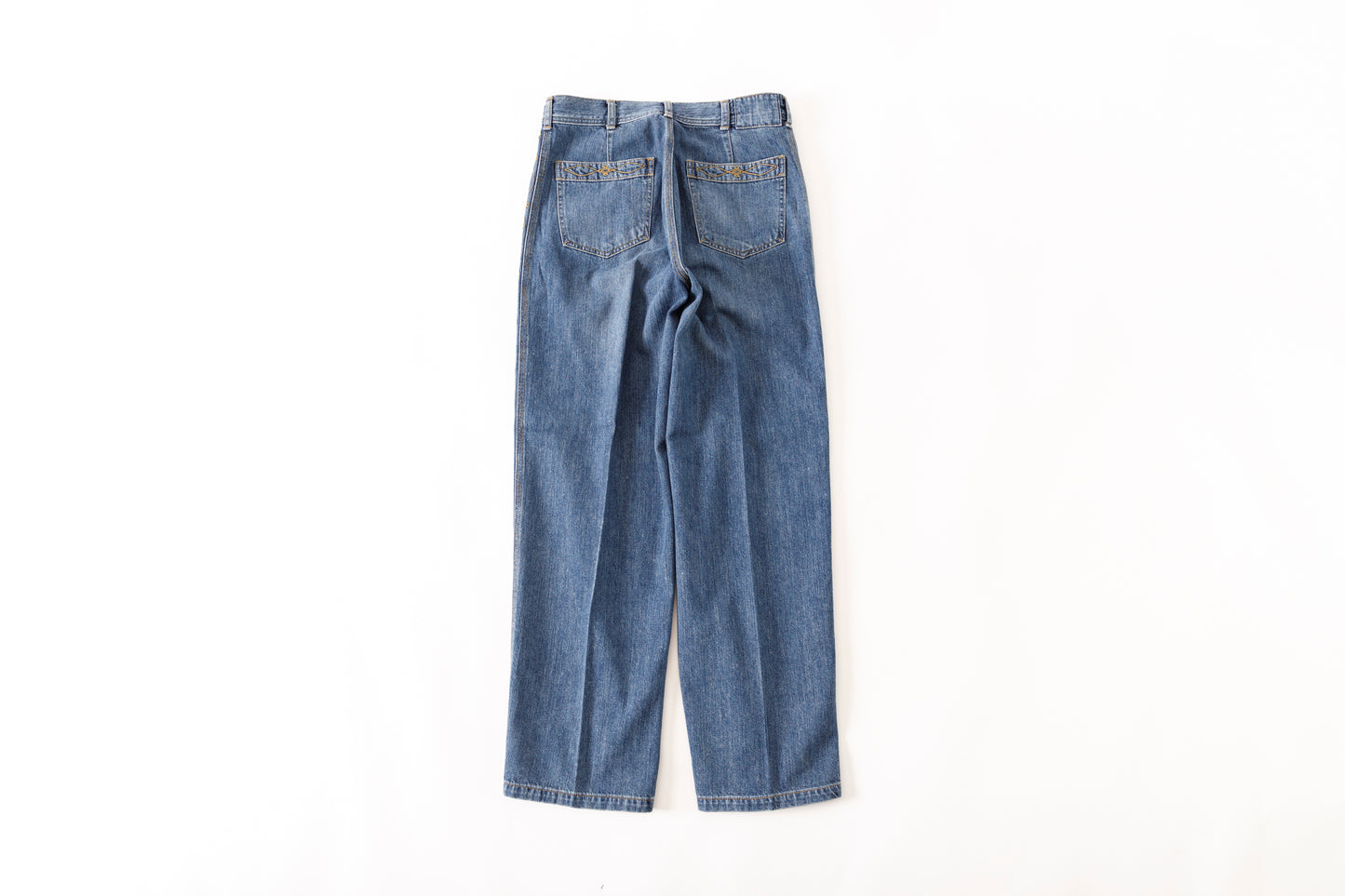 SARTO / EMBROIDERY DENIM PANTS - WASHED INDIGO