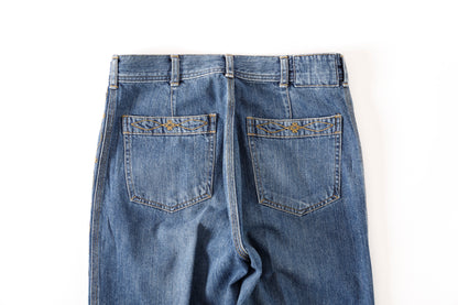 SARTO / 252-20003 EMBROIDERY DENIM PANTS - WASHED INDIGO