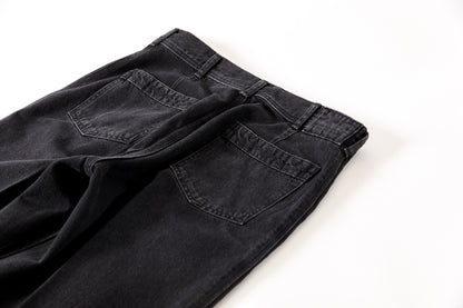 SARTO / EMBROIDERY DENIM PANTS - WASHED BLACK
