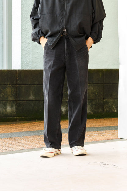 SARTO / EMBROIDERY DENIM PANTS - WASHED BLACK