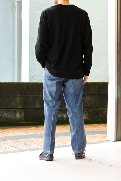 SARTO / 252-20003 EMBROIDERY DENIM PANTS - WASHED INDIGO