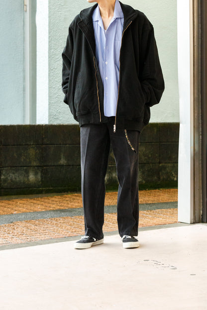 SARTO / EMBROIDERY DENIM PANTS - WASHED BLACK