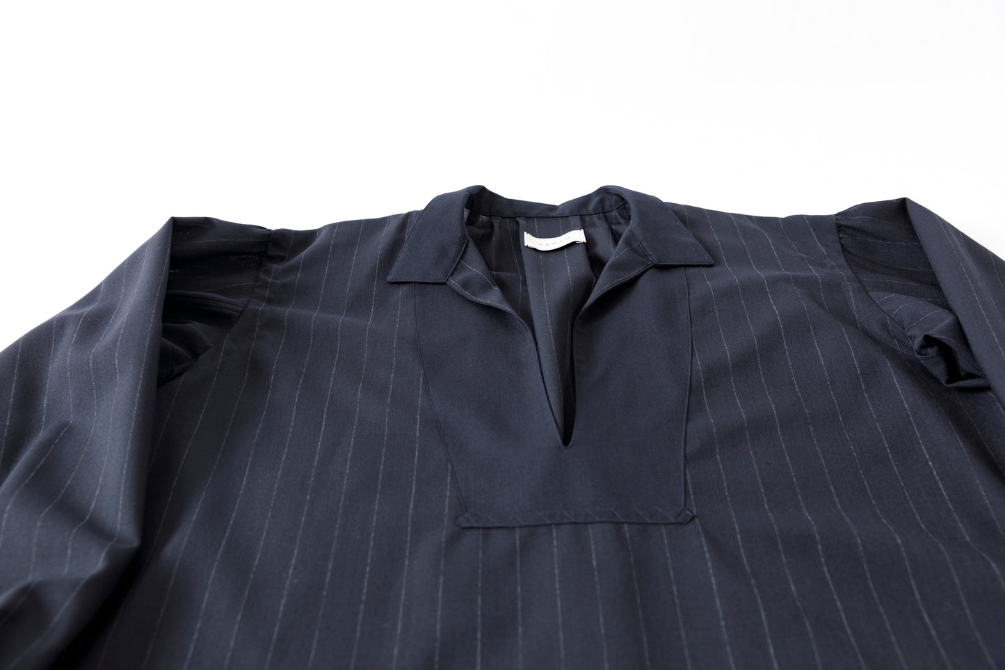 SARTO / 242-13001  SKIPPER PULL OVER(HARD TWISTED WOOL) - NAVY CHALK STRIPE