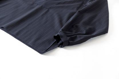 SARTO / 242-13001  SKIPPER PULL OVER(HARD TWISTED WOOL) - NAVY CHALK STRIPE