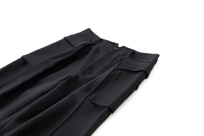 SARTO / 252-12001 CARGO PANTS(DRY WOOL TWILL) - BLACK