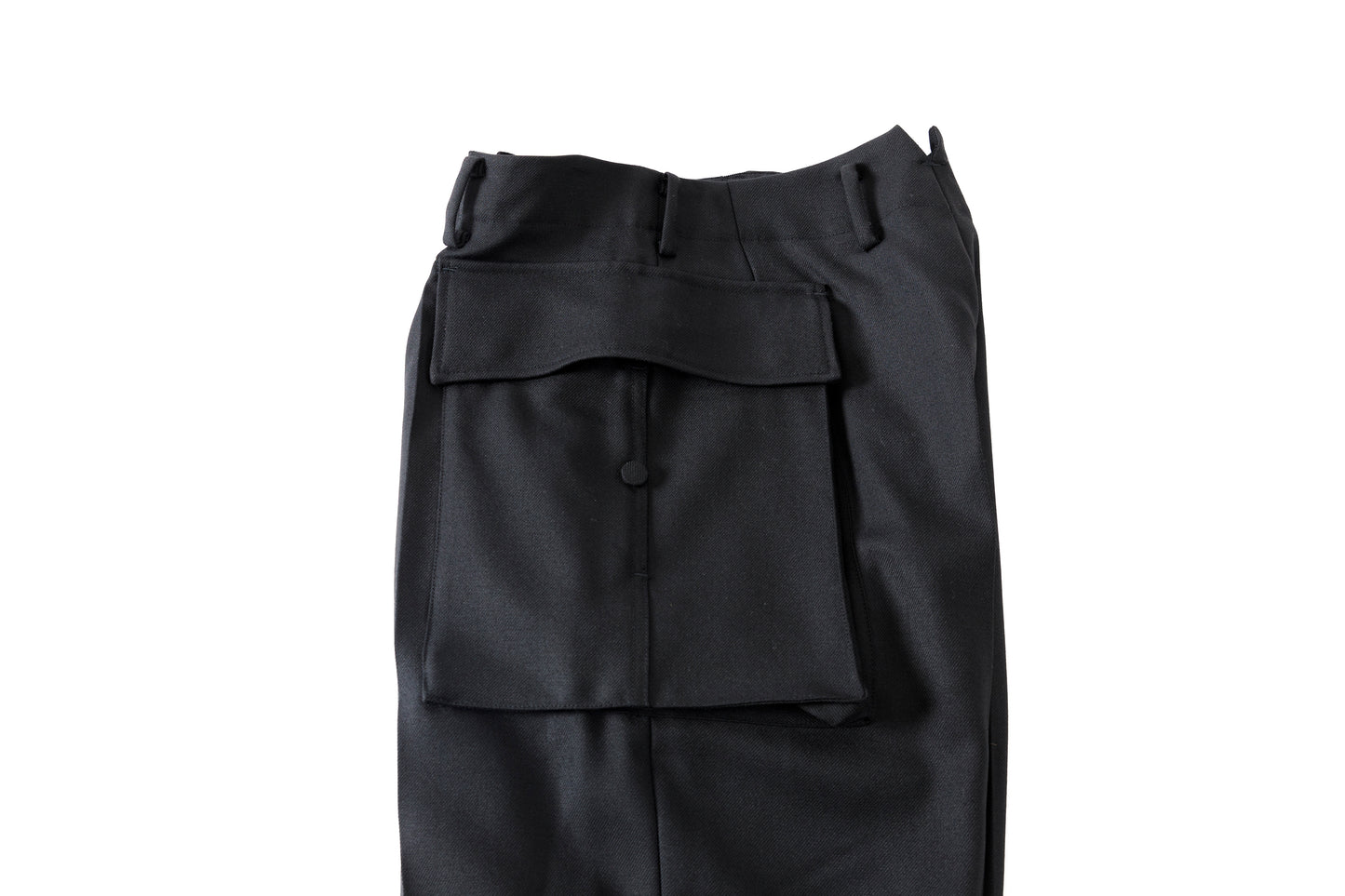 SARTO / 252-12001 CARGO PANTS(DRY WOOL TWILL) - BLACK